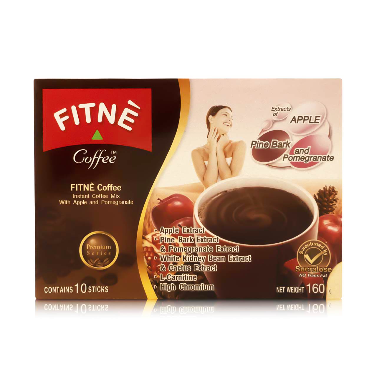 2-8850369251122-Fitne Coffee With Apple Extract (10sachets) 160g.