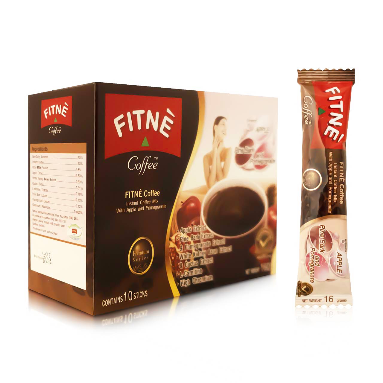 2-8850369251122-Fitne Coffee With Apple Extract (10sachets) 160g