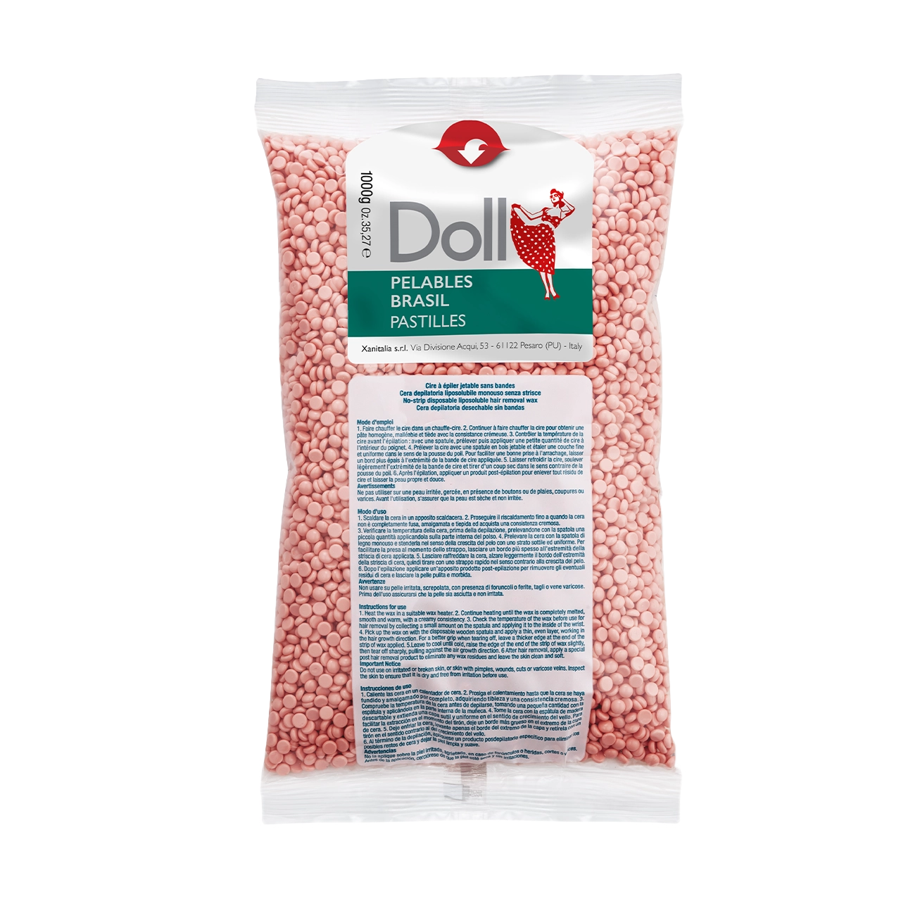 53-8019622128100-CN009-Doll Traditional Warm Wax Pastilles Rose 1kg