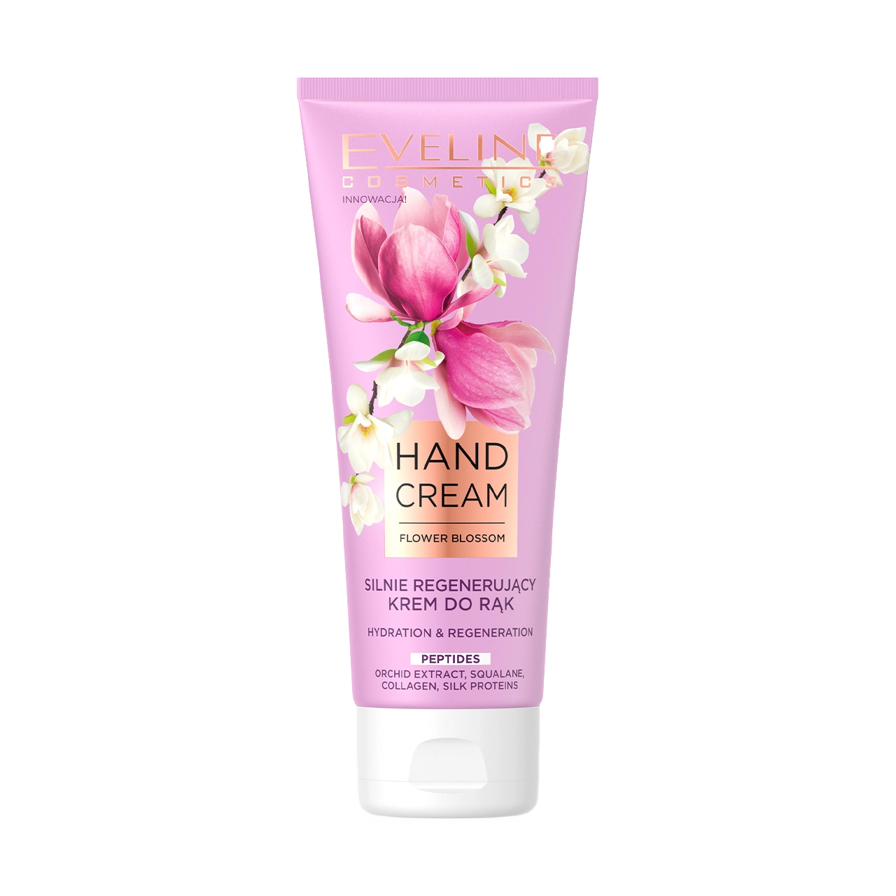 226-5903416048978-Eveline Cosmetics Flower Blossom Hydration & Regeneration Peptides Hand Cream 75ml
